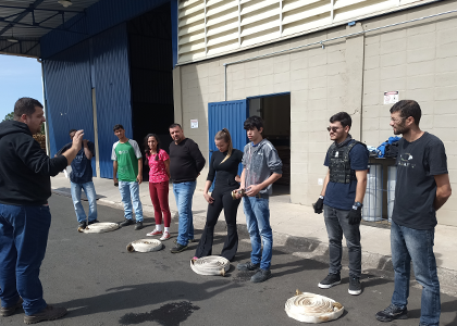 Treinamento da Brigada de Incêncio